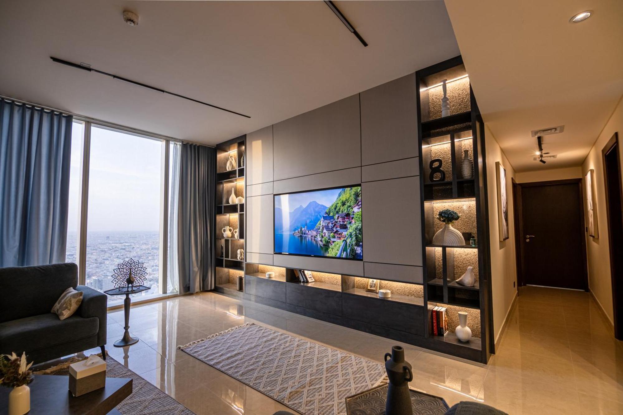 Apartment Self Check In Luxury Rafal Tower فاخرة برج رافال Riyadh